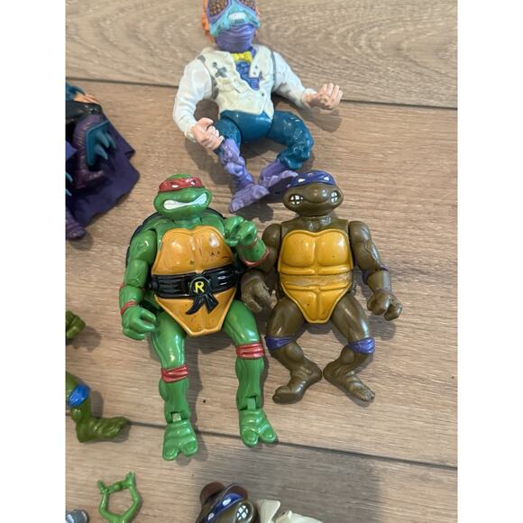 Vintage Teenage Mutant Ninja Turtles Tmnt Action Figure Lot 80s 90s Playmates - Picture 4 of 16